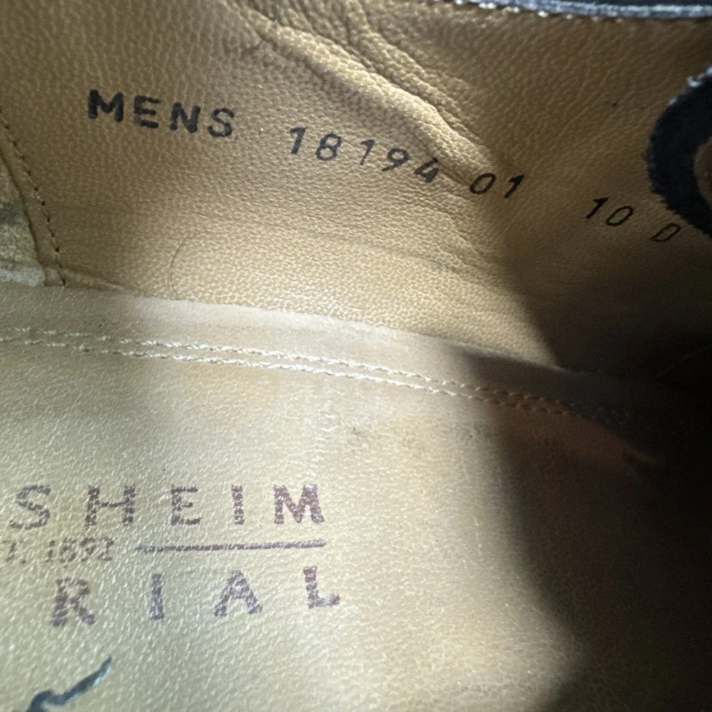 VTG Florsheim Imperial 18194 01 Leather Dress Shoes 10D